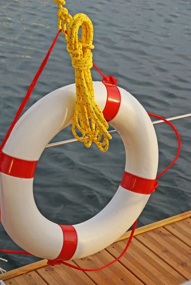 Hausboot in Laboe an der Kieler Foerde