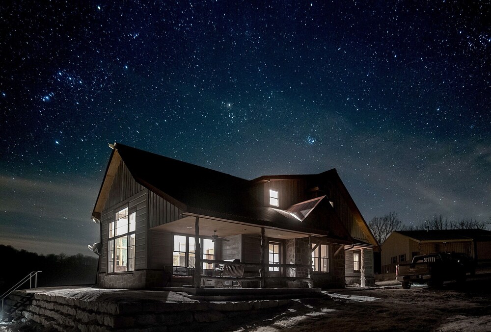 Lakefront Cedar Vale Lodge w/ Private Boat Dock! view 2