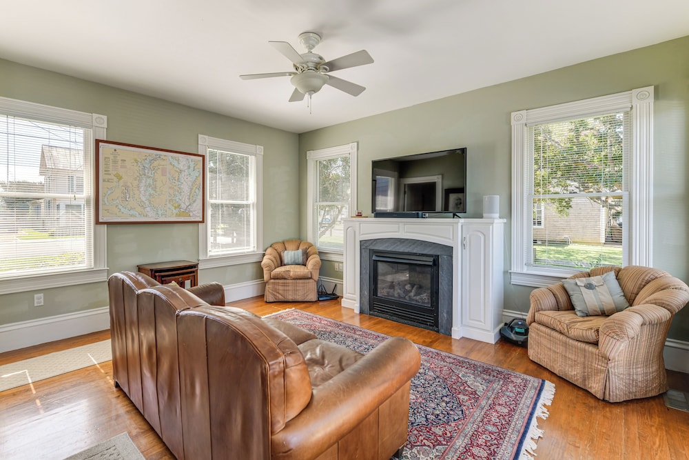 Historic Waterfront Home w/ Dock in Reedville!