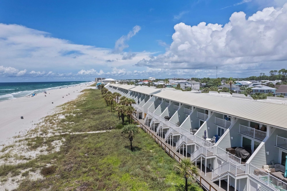 Beachfront Panama City Beach Stay With Gulf Views, Balconies, a King Suite, two Queens, and Twin Nook for 8 Guests The Shores Townhome by Avantstay