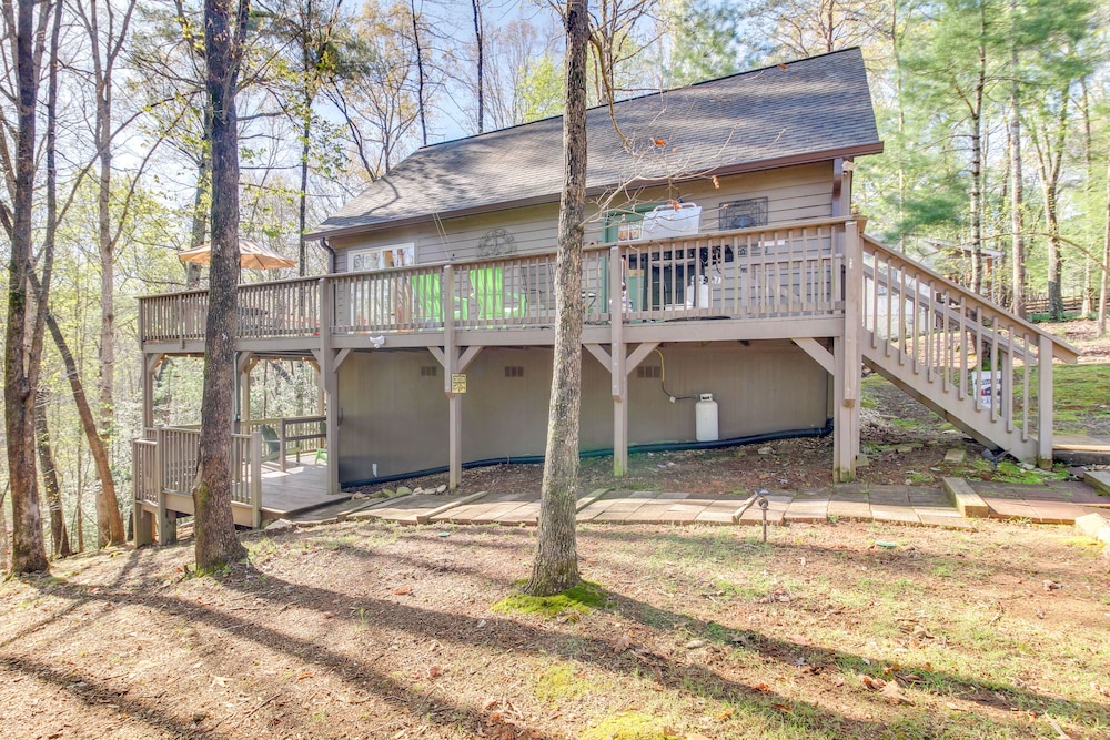 Coosawattee Resort Cabin: Deck, Fire Pit view 5