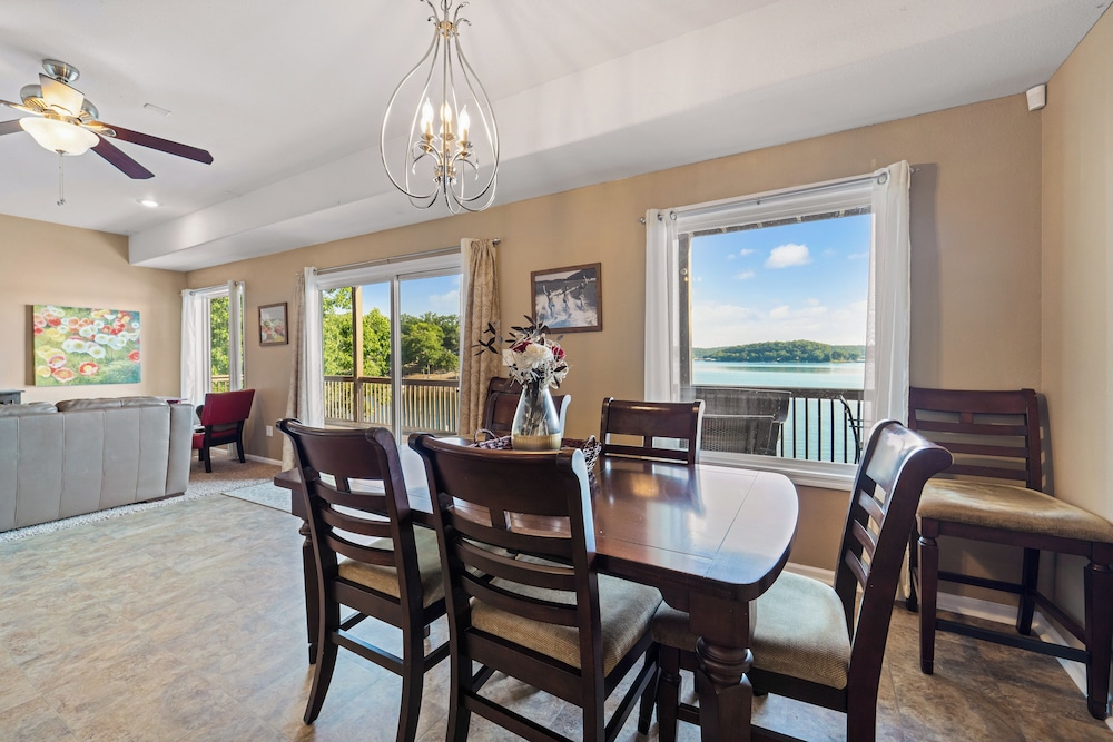 Lakefront Ozarks Home: Tiki Bar, Pool, Deck, Views