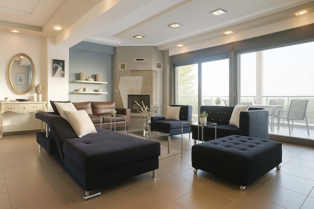 Villa Erytha - Serene Retreat With Views Garden