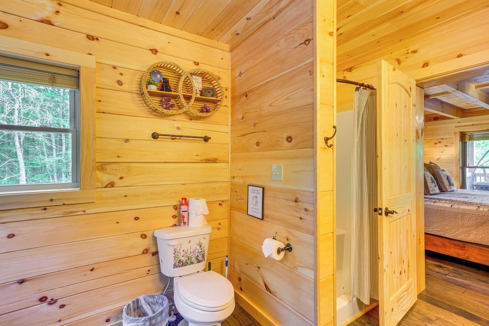 Lakefront Cabin in Elk Park w/ Hot Tub & Mtn Views
