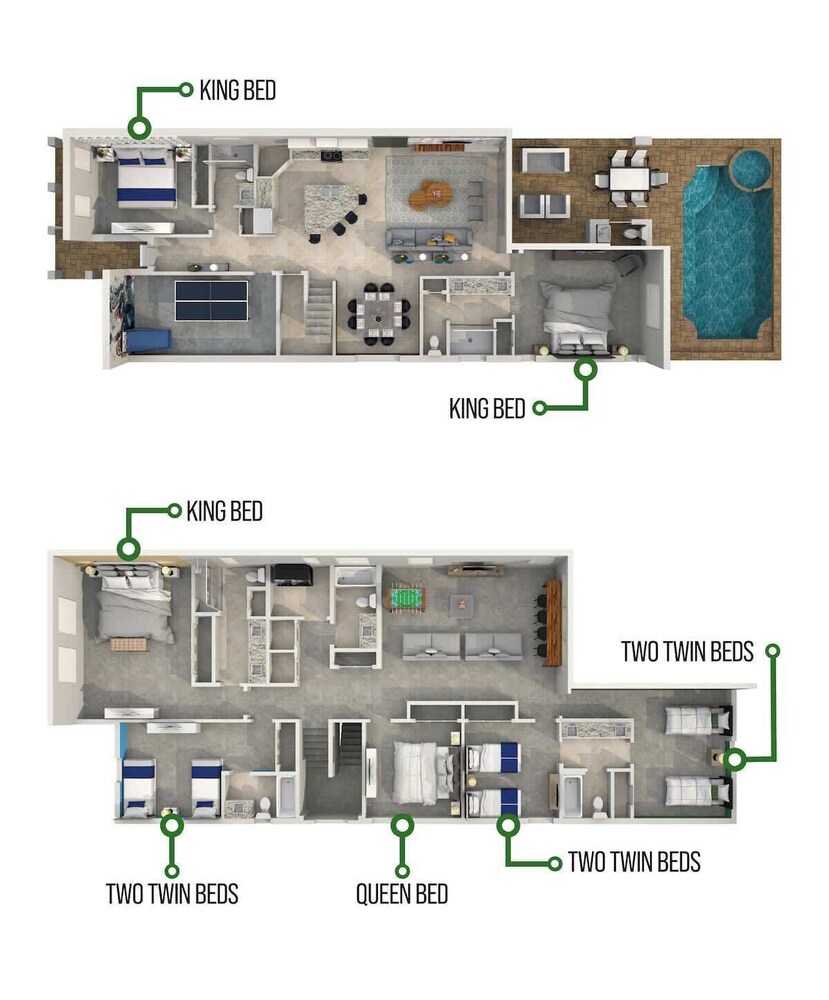 Stunning 7BR Home With Themed Bedrooms
