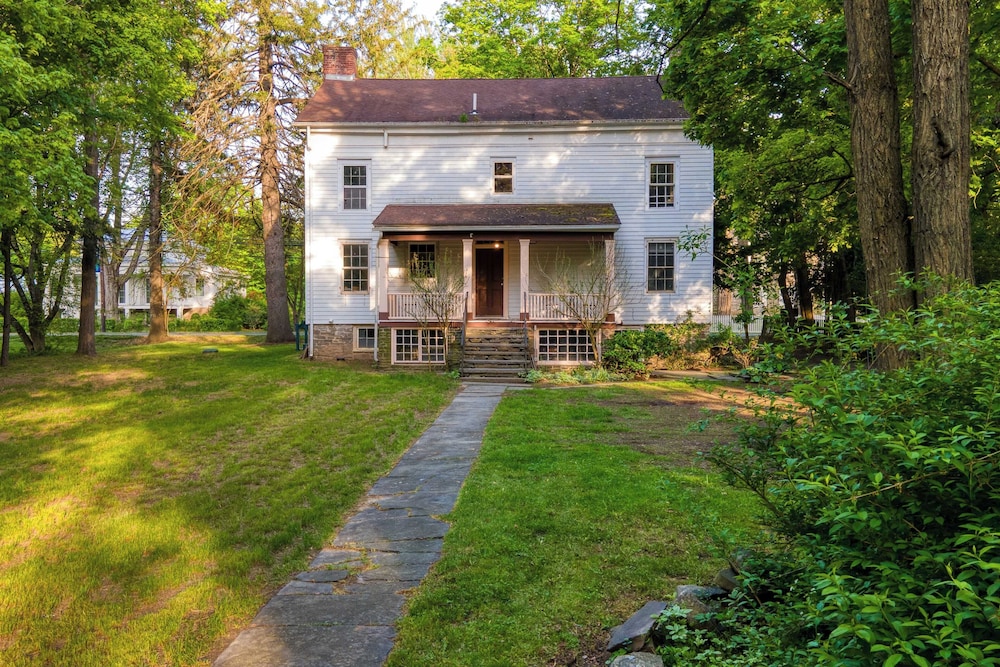 Relax in Style at Historic Modern on Main With Modern Amenities & Wooded Views