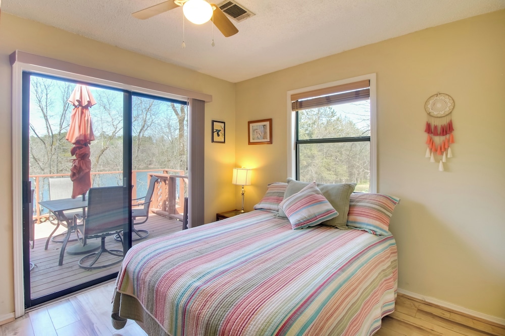 Dock & Water-view Deck: Home on Lake Dardanelle