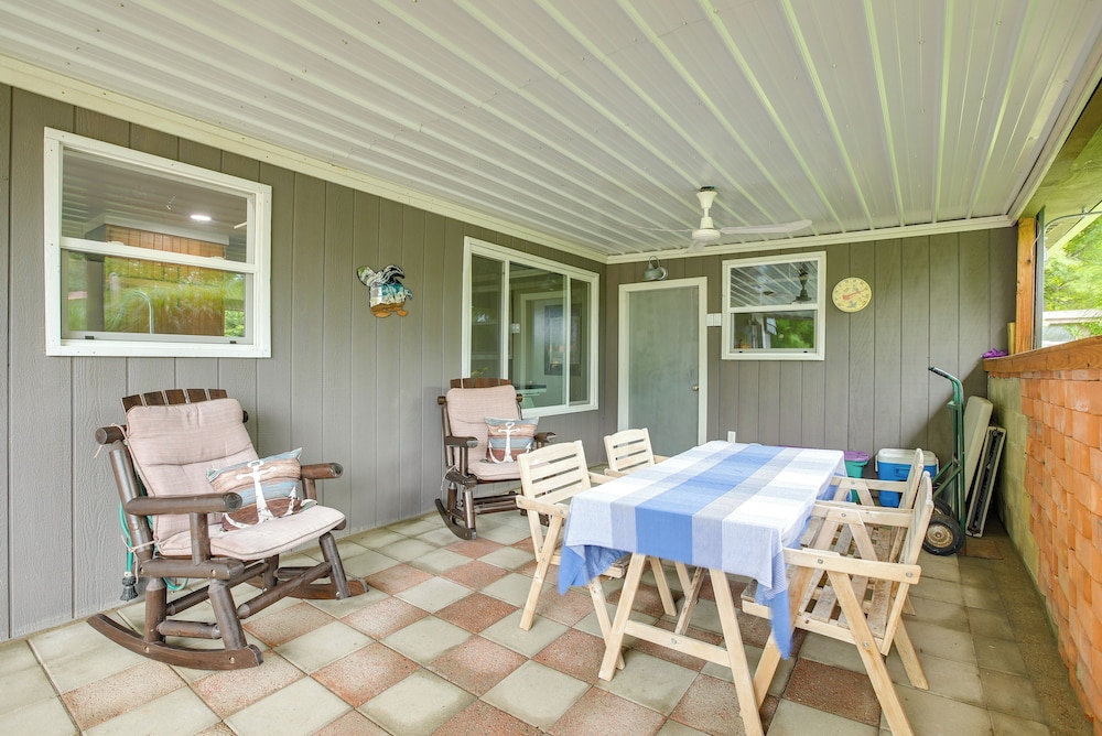 1 Mi to Burr Oak Lake: Home w/ Deck & Patio!