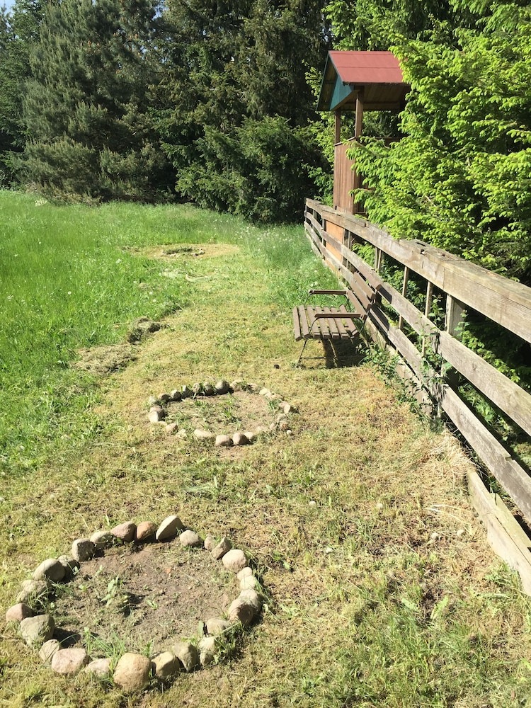 Ferienhaus Mirow-Lärz - Kamin Wald Ruhe