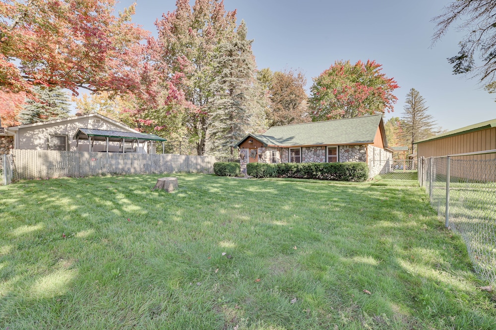 Lakefront Kalkaska Cottage w/ Fire Pit!