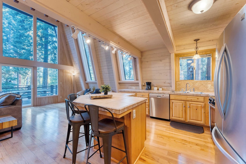 Lundy Bearden Serene Tahoe Retreat With Deck, Fireplace, and Forest Views