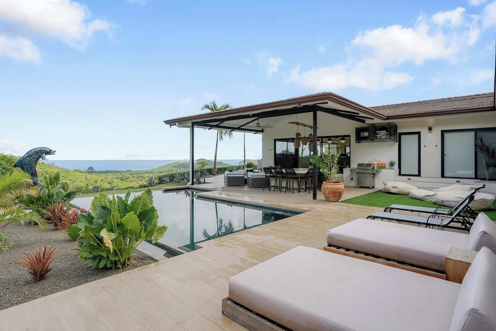 Luxe Tropical Villa with Sparkling Infinity Pool, Panoramic Ocean Views & Community Amenities