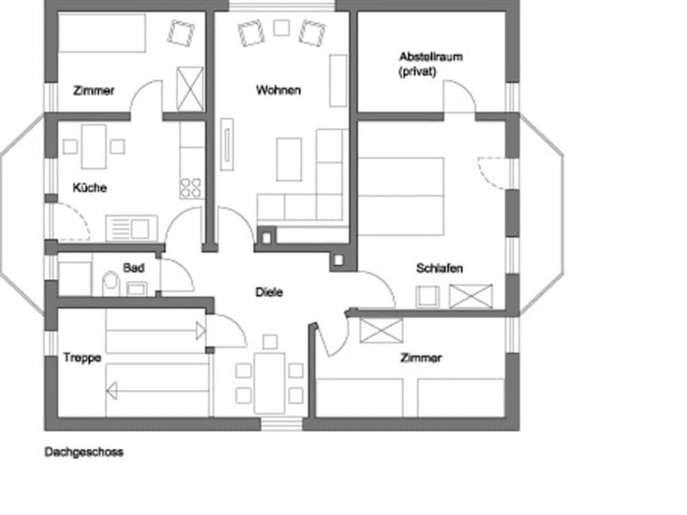 In het Blauwe Huis - Zolderverdieping