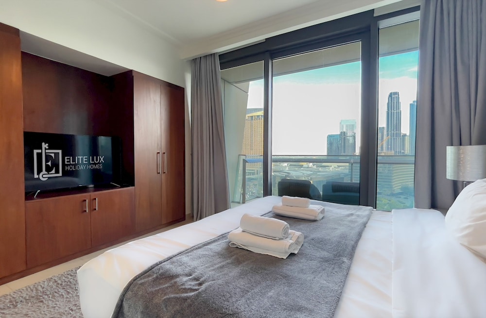 Elite LUX Holiday Homes - 3BR Full Burj Khalifa Fountain Views in Downtown