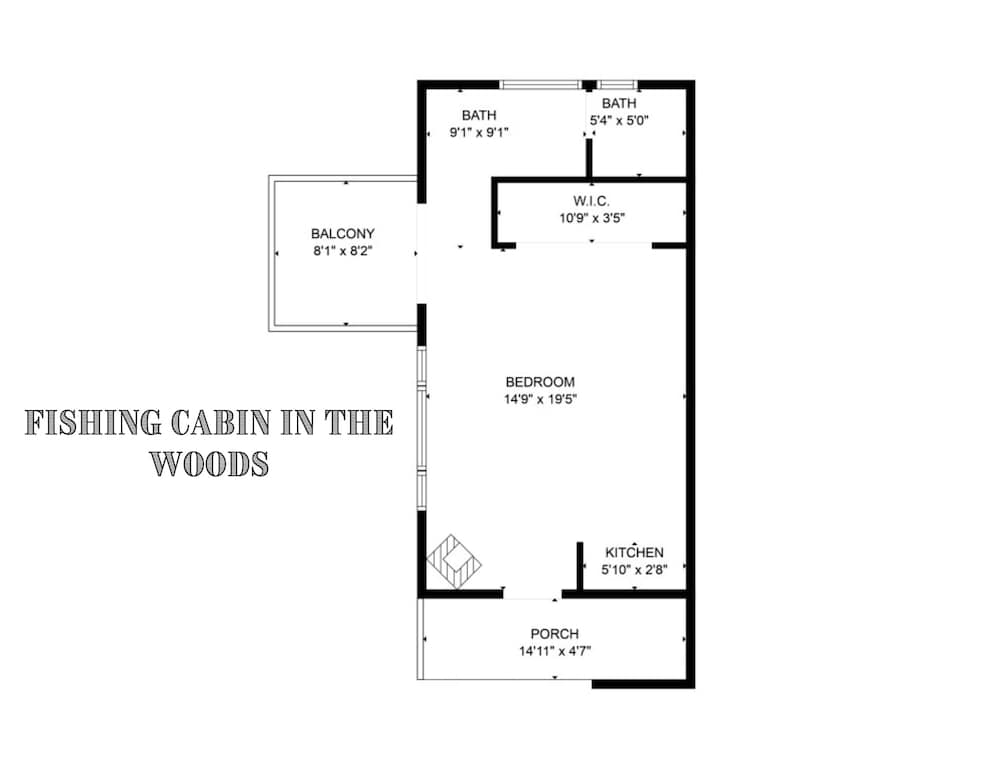 Fishing Cabin in the Woods