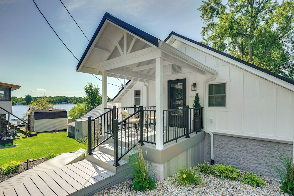 Montpelier Lake House w/ Deck, Dock & Fireplace! view 5
