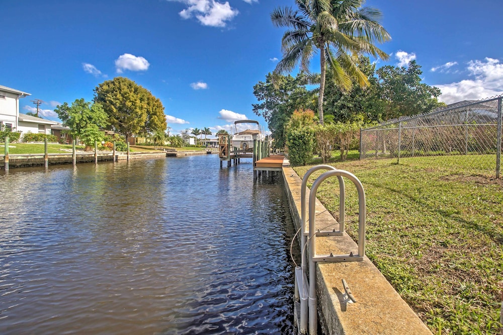 Tropical Cape Coral Home w/ Private Dock on Canal!