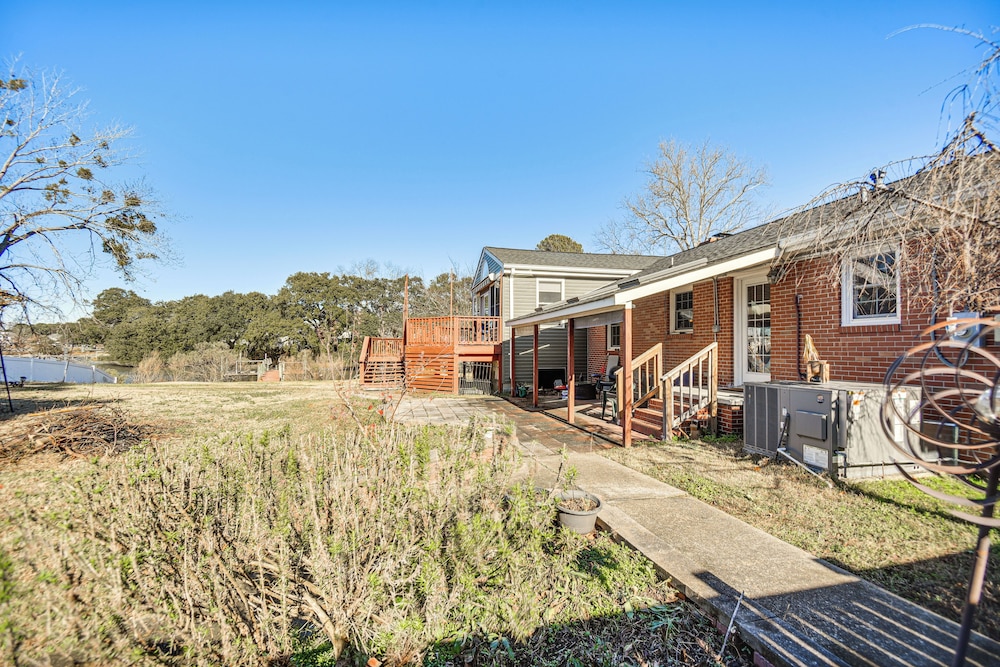 Waterfront Home w/ Dock & Yard in Hampton!