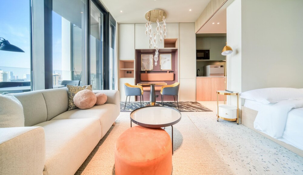 Sleek Comfy Studio w Burj Khalifa View Balcony