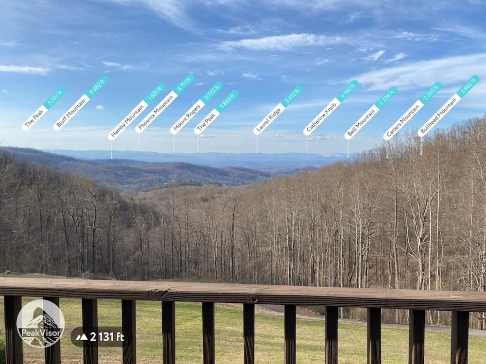 Private Cabin Blue Ridge Views Fireplace