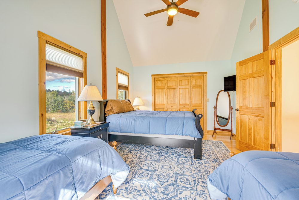Spacious & Secluded Forksville Home: Fire Pit view 3