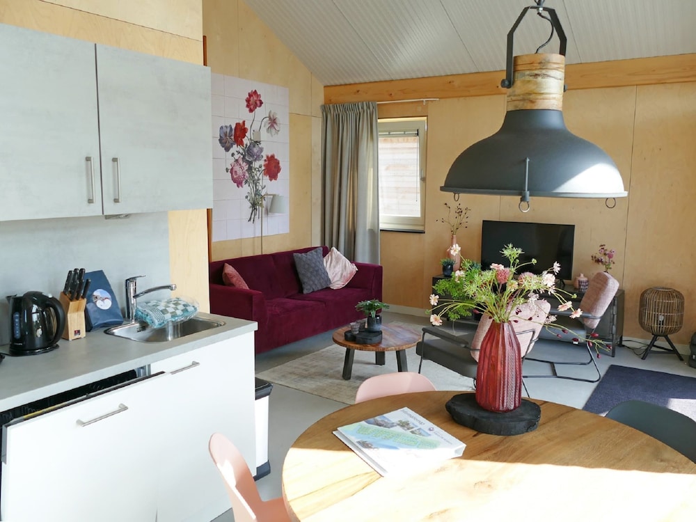 Bungalow With a Terrace Near the Sneekermeer
