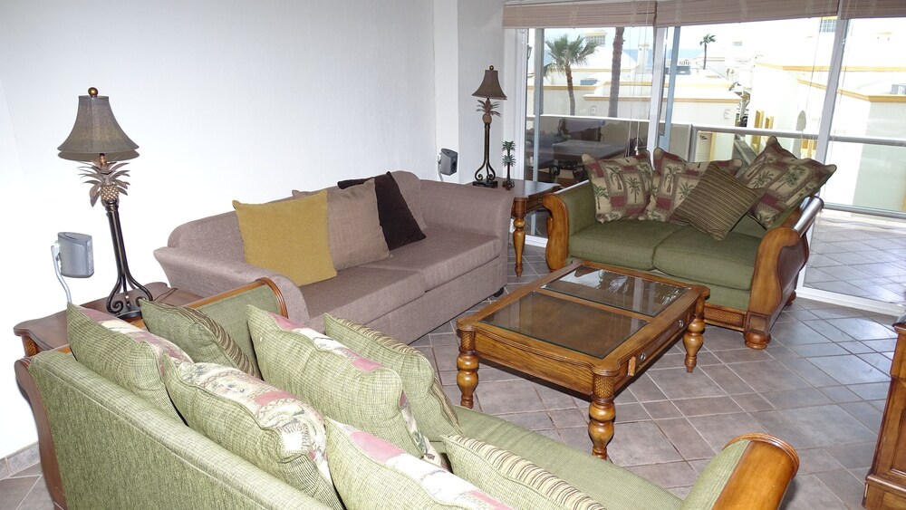 Spectacular 2 Bedroom Condo on Sandy Beach at Las Palmas Resort B-201 1 Condo by Redawning