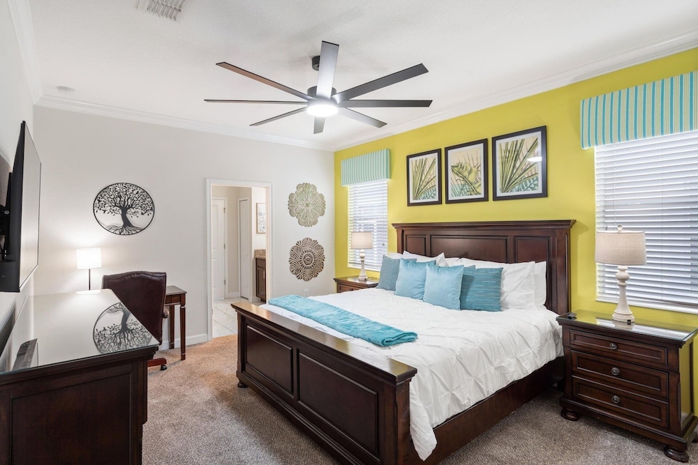 Championsgate Resort Vacation Pool & Spa Home With Resort Clubhouse Amenity Access 8 Bedroom Home