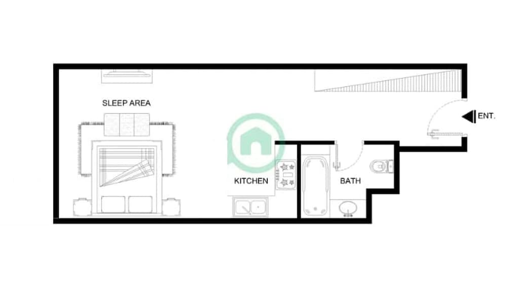 An Eye-captivating Studio in Living Garden 2