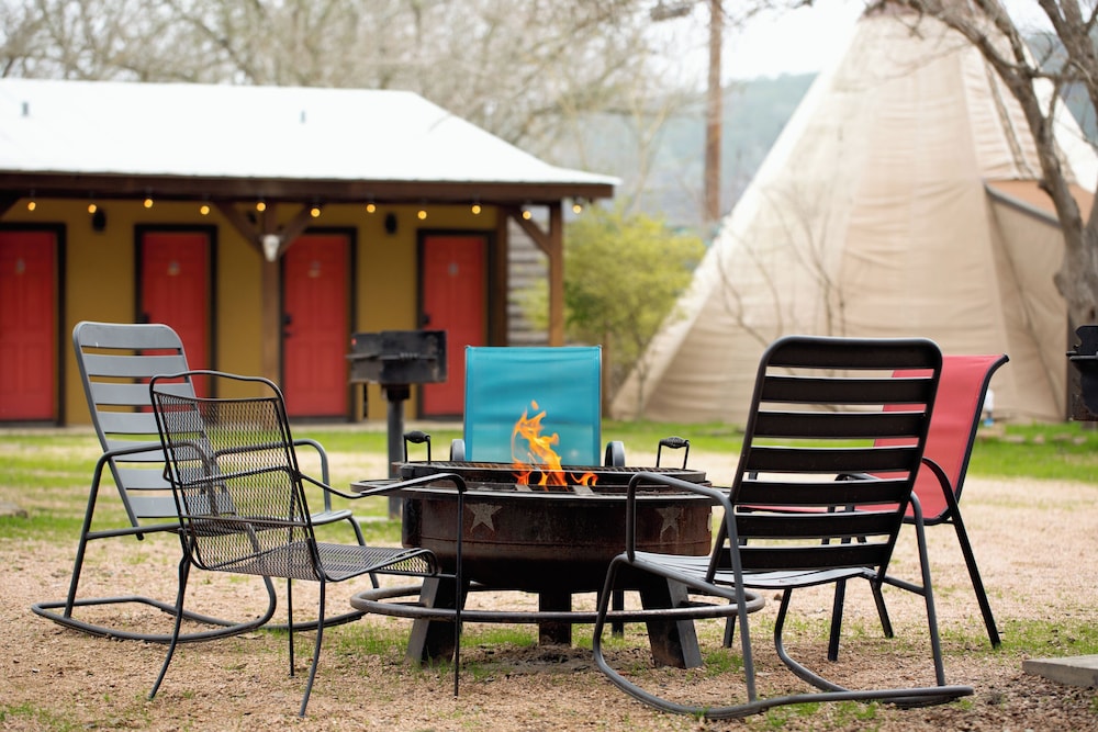 Tipis on the Guadalupe