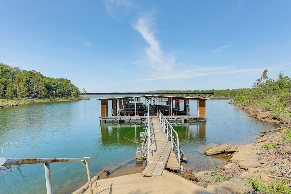 Walk to Greers Ferry Lake! Home w/ Dock Access