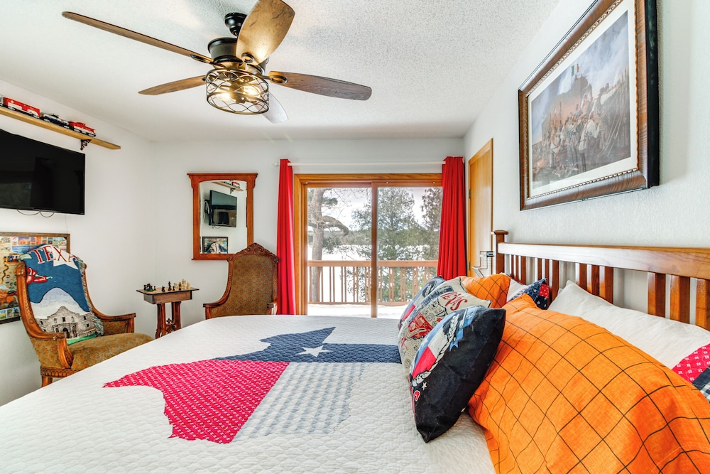 Dock, Deck & Fire Pit: Lakefront Home in Walker!