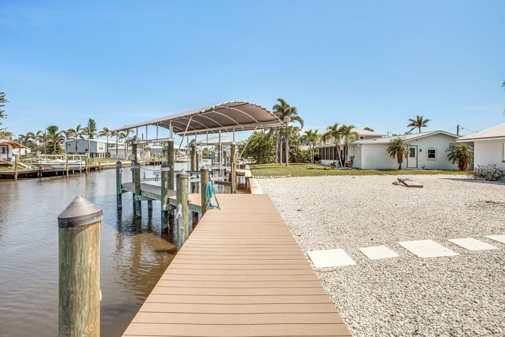 Steps to Canal: St James City Home w/ Dock