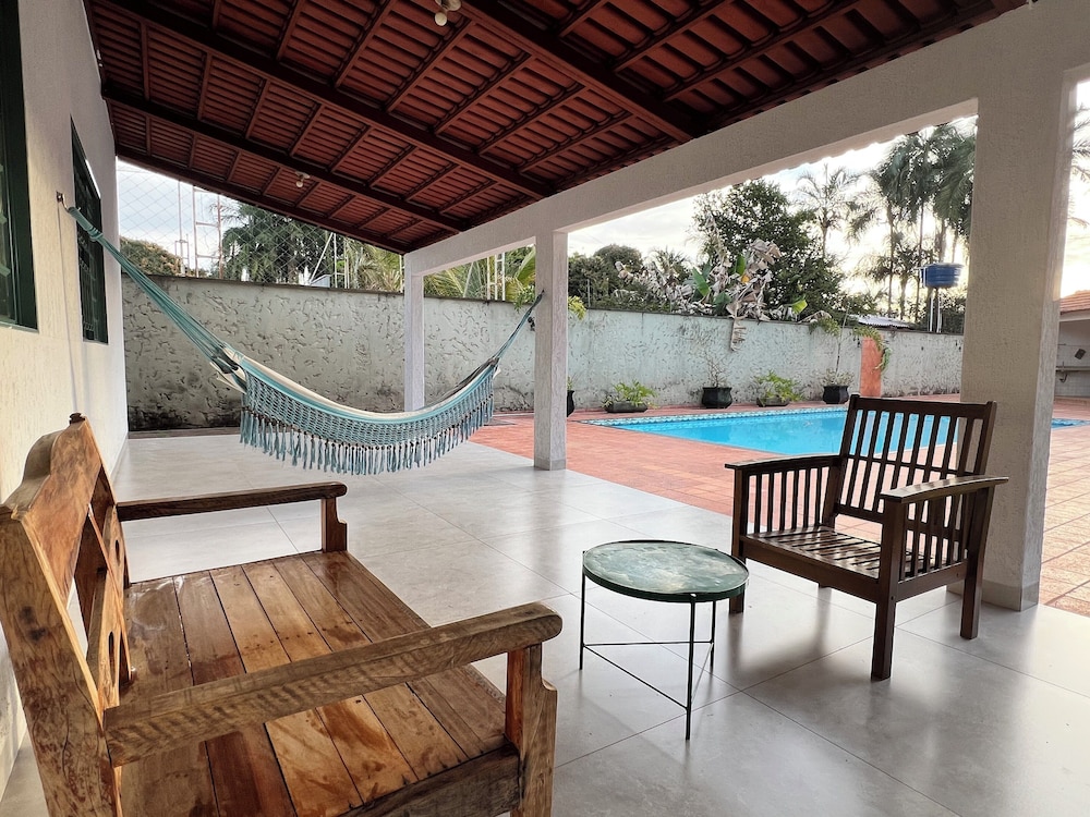 casa com piscina
