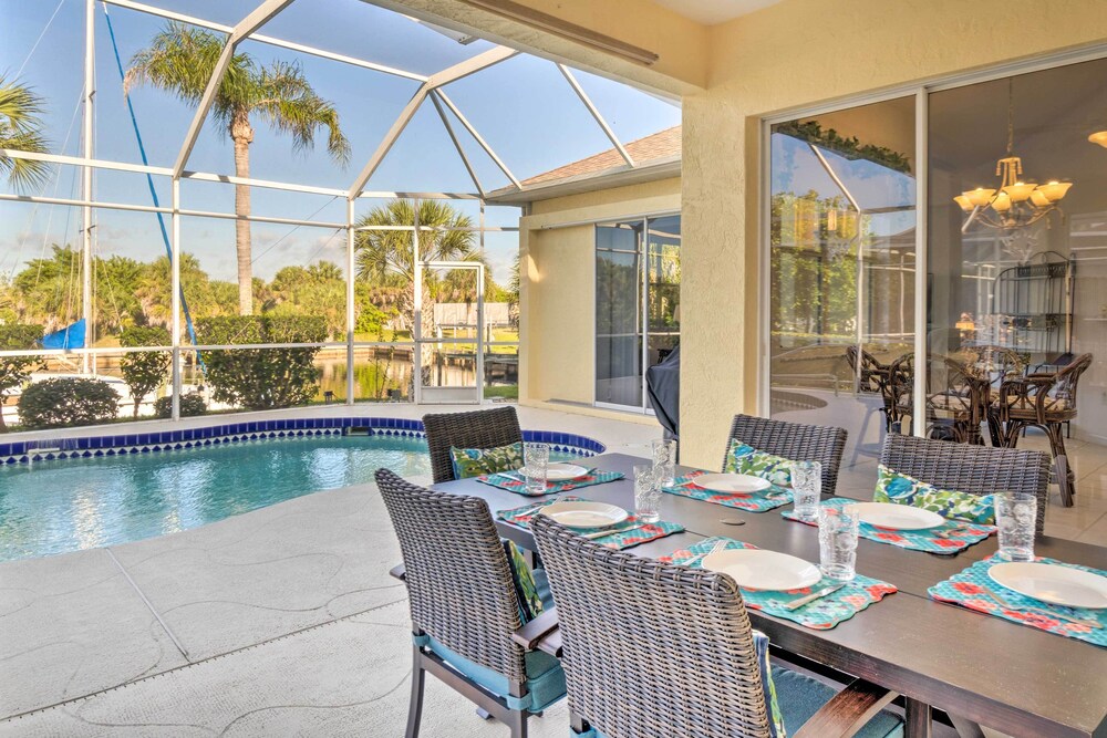 Port Charlotte Home on Canal w/ Lanai & Pool! view 5