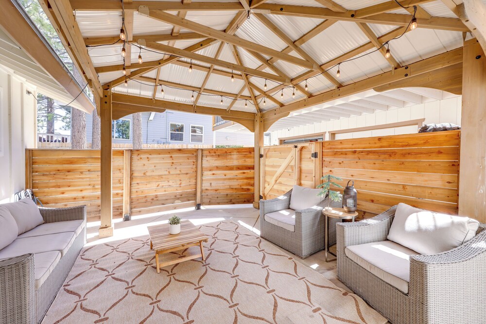 Walk to Big Bear Marina: Modern Home w/ Hot Tub!