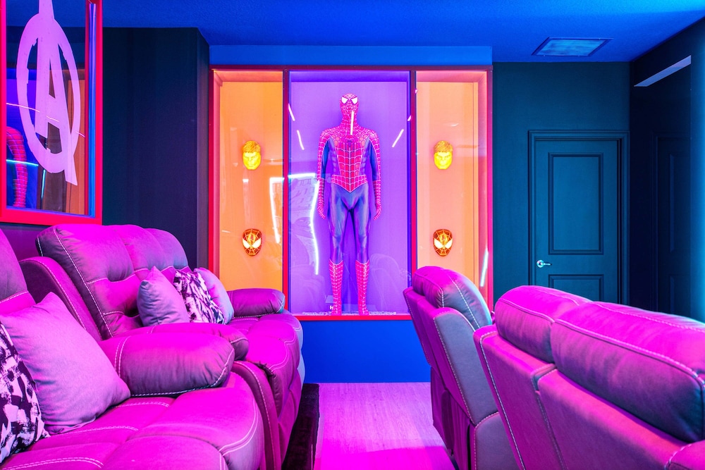 Themed Kids' Rooms, Pool & Game Loft Near Disney