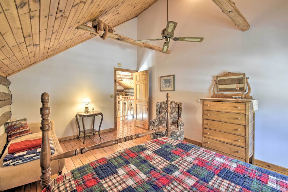 Log Cabin on the Wolf River w/ Private Hot Tub! view 2