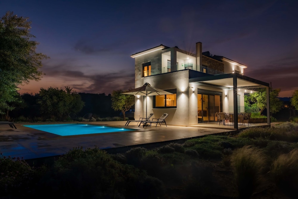 Oceanfront Villa Elaia Private Pool Panoramic Views