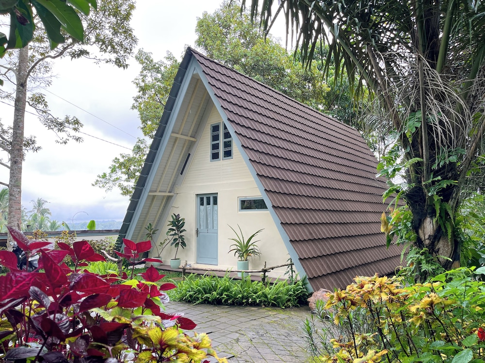 Frame Cabin with Endless Rice Field View