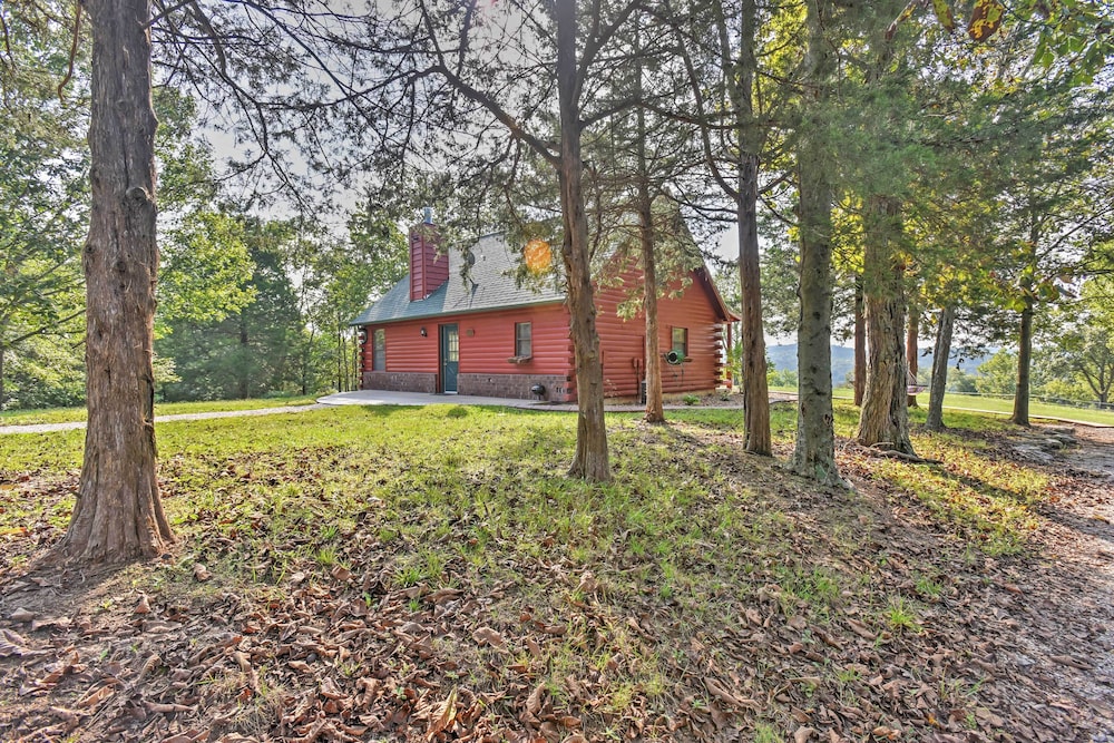 Hillside Cabin on 43 Acres w/ Private Lake & View! view 4