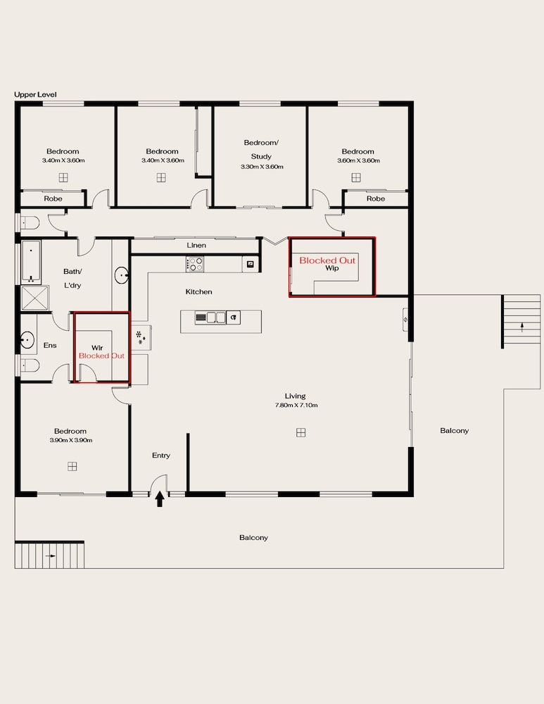 Large Upstairs Family Stay Near Middleton Beaches