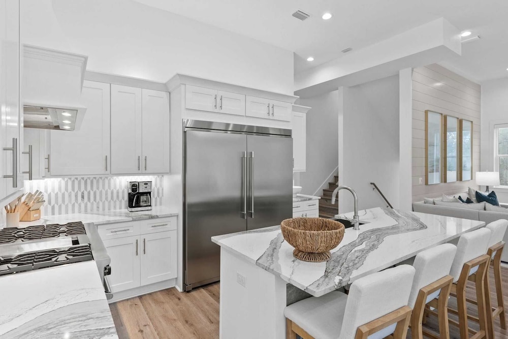 Luxe 30A Home w/ Pool, Outdoor Dining, Golf Cart, & Minutes to Beach