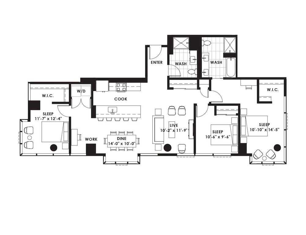 Exclusive 3BR City Views Top Amenities Central
