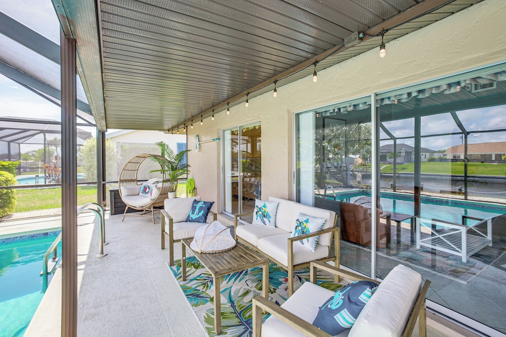 Heated Pool + Dolphin Views: Cape Coral Home!