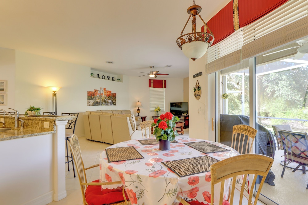 Screened Patio & Canal Views: Home in North Port!