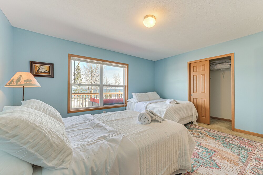 Lakefront Home w/ Yard & Views in Cheboygan!