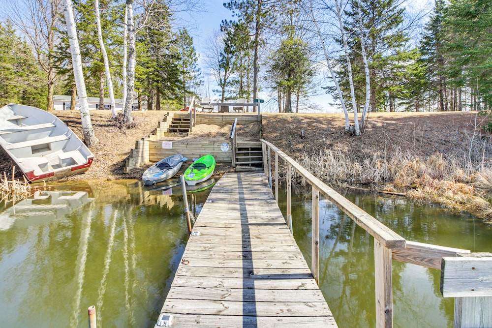 Tenstrike Lake House on 60 Acres: Hike & Fish!