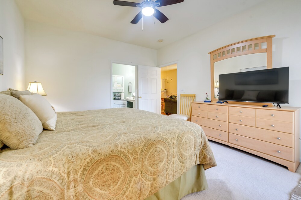 Pond Views & Community Perks: Sunset Beach Condo!