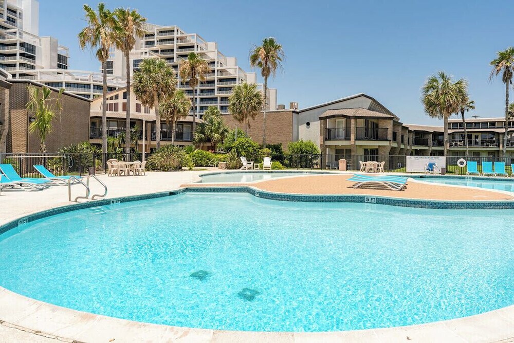 Private Garden Patio by Pool at Resort